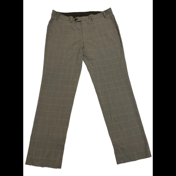 Lauren Ralph Lauren Window Pane Flat Front Dress Pants - Picture 1 of 9